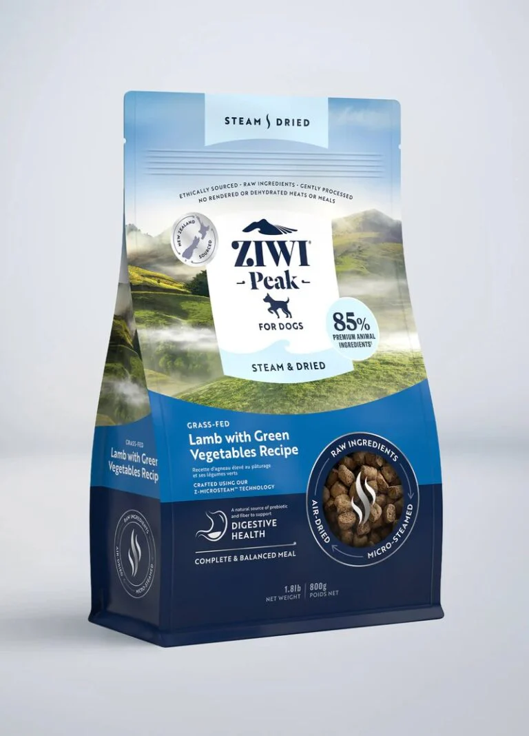 Ziwi Peak Steam & Dried Lamb with Green Vegetables Dog Food  1.8lb - Image 1
