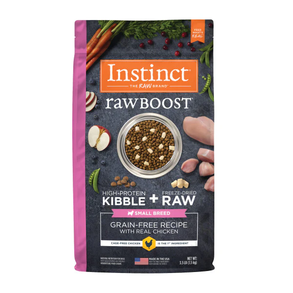 Instinct Raw Boost Small Breed Grain-Free Recipe with Real Chicken Dry Dog Food 3.5lb Bag - Image 1